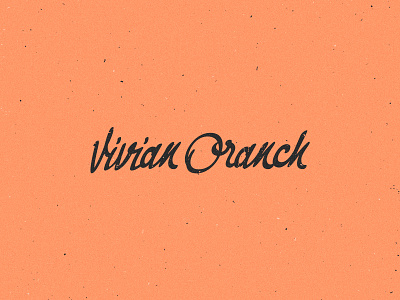 Vivian Oranch brand identity letter logo logotype music type