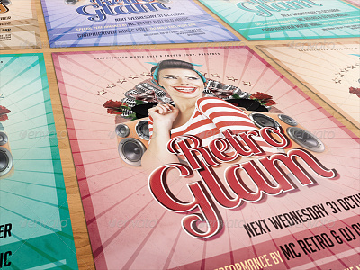 GraphicRiver - Retro Glam Party Flyer