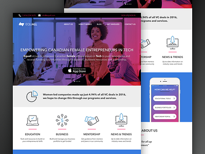 Equall Landing Page