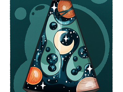 Cosmic lava lamp