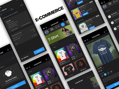 E-Commerce Mobile App (Eshop) animation app colors design ecommerce ecommerce app ios login profile shopping app shopping cart ui user experience user interface