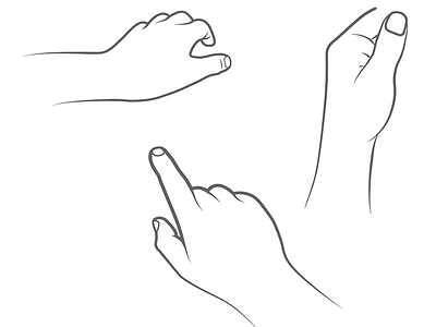 Hand Illustration/Line Art figures hands illustrations line art sketch