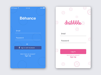 Login Screen Design android behance dribbble ios login starup user experience user interface