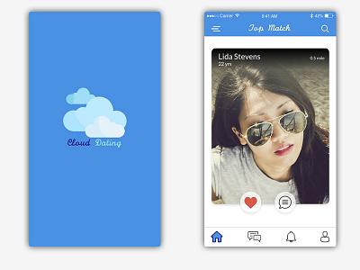 Cloud Dating App and Splash