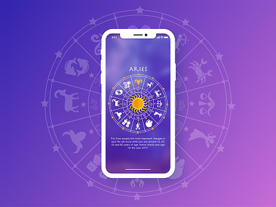 Astrology App Concept andoird app astrology horoscope ios psychic tarot zodiac