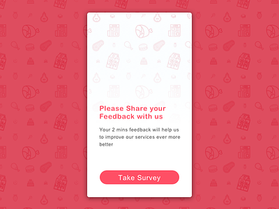 Food App Concept -2 android app design feedback food ios questionnaire restaurant survey ui
