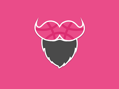 Dribbble Sticker | Mustache