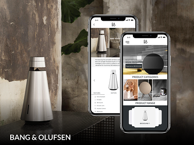 Daily UI #004 - BANG & OLUFSEN app concept bang olufsen ecommence electronic music google assistant music product product catalog product design uidesign user experience ux design