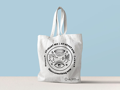 Tote Bag Design badge design branding design graphic design illustration logo logo design merchandise poetry tote tote bag