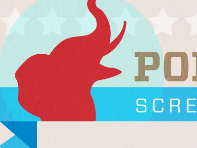 Political Screaming Match- Banner Detail illustrator political vector website