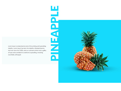 pineapple design photoshop ui ux web