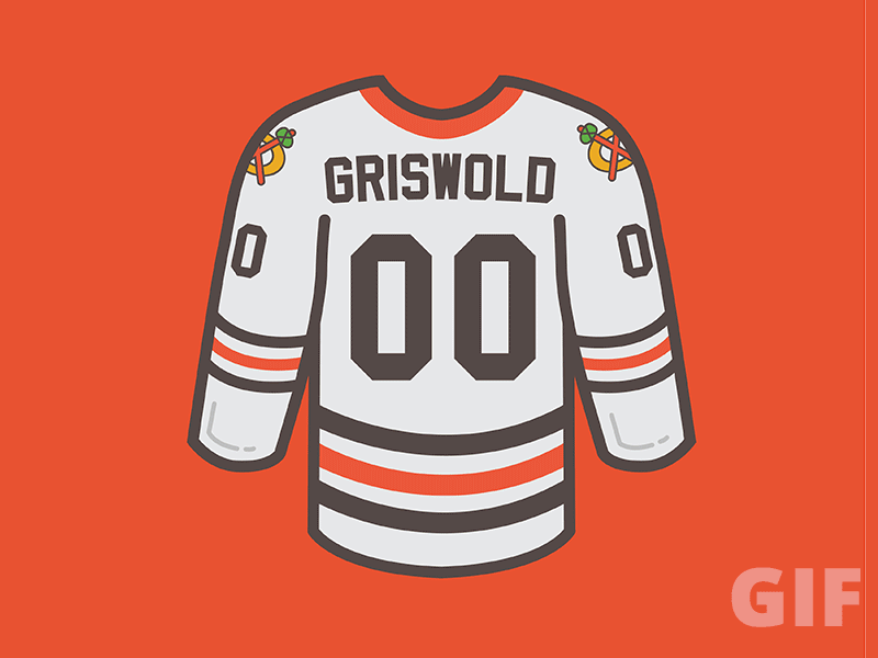 Clark Griswold Hockey Jersey Christmas Vacation 00 Xmas Movie Chicago  Griswald