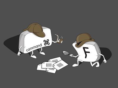 Cmd + F holmes illustration sherlock t shirt threadless