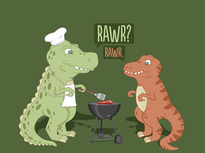 Rawr dinosaur illustration rawr t shirt threadless
