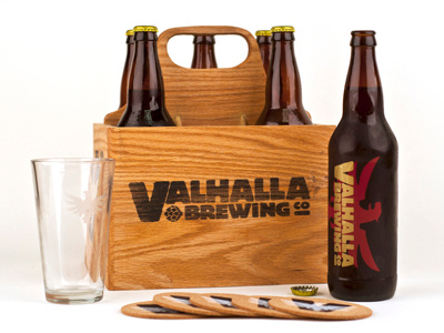 Valhalla Brewing Co. beer packaging