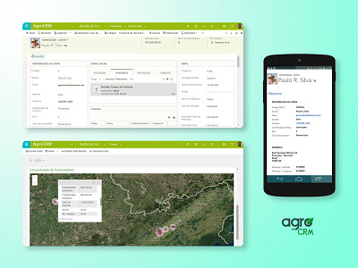 Agricultural Areas Management App branding ideation product design ui