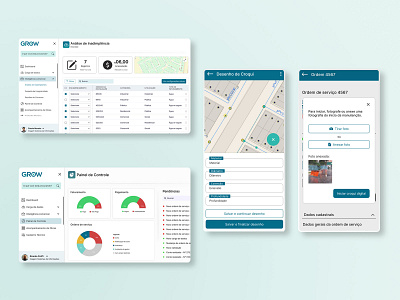 Water Utilities Operations Management App branding design ideation product design ux