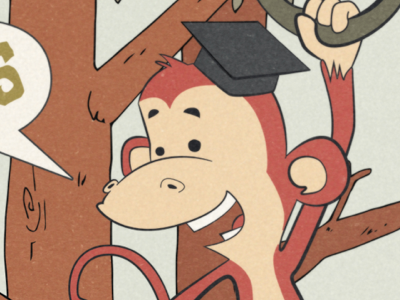 James River Kid's Preschool Graduation Poster illustration illustrator kids monkey photoshop