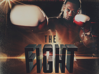 The Fight 2013 boxing church conference fight grain lens flare men photoshop texture