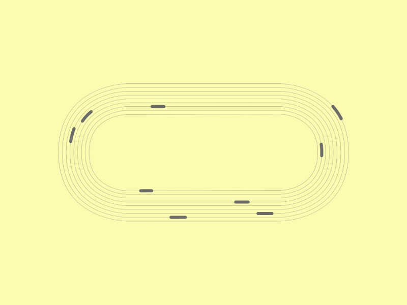 Chase/Pursuit animation gif loop motion design
