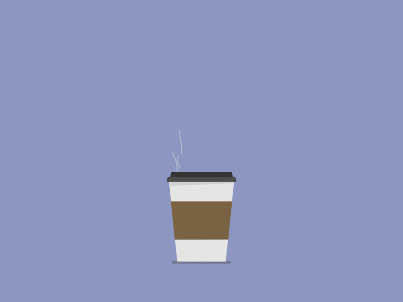 I Love You But I Think You're Killing Me animation caffeine coffee gif loop motion design illustration takeaway