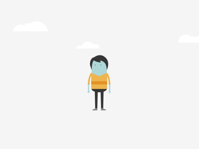 HeadStart #3 after effects animation character gif loop motion design illustration