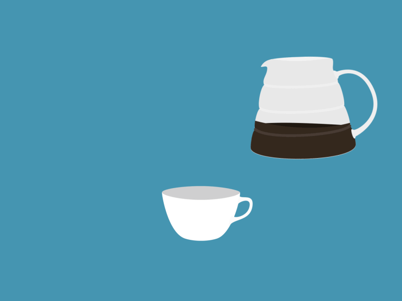 Serve and enjoy! brew coffee filter coffee hario illustration motion motion design