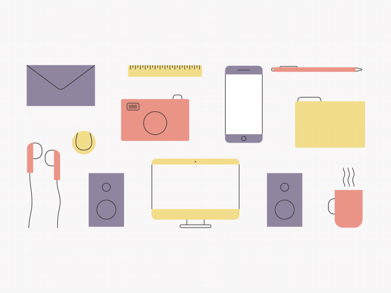 Some Other Obvious Icons animation design gif icons illustration iphone minimal design motion motion design