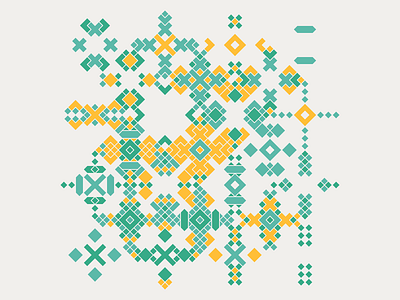 Geometric Shapes / 150128 generative art geometry hexels hype framework pattern processing