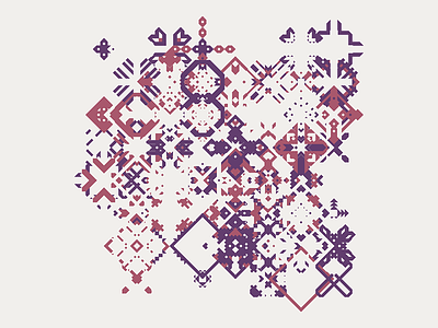 Geometric Shapes / 150315 code generative art geometry graphic hexels hype framework pattern processing