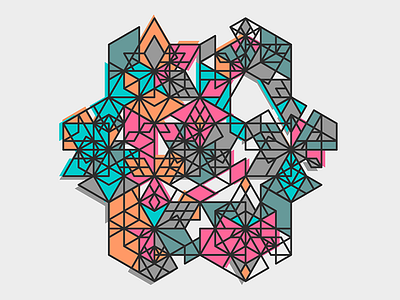 Geometric Shapes / 150919 creative coding generative art geometry hexels hype framework pattern processing