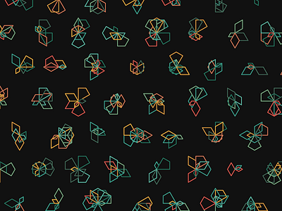 Geometric Shapes / 150921 creative coding generative art geometry hexels hype framework pattern processing