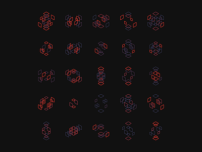 Geometric Shapes / 150925 code creative coding generative art geometry hexels hype framework pattern processing