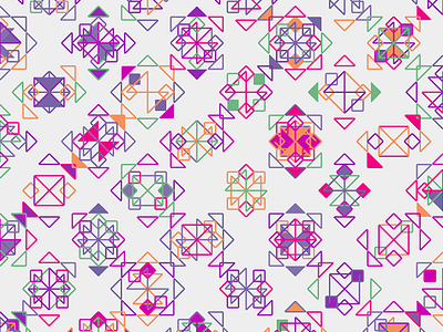 Geometric Shapes / 151003 creative coding generative art geometry hexels hype framework pattern processing