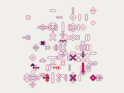 Geometric Shapes / 151028 code creative coding generative generative art geometry hexels hype framework pattern processing