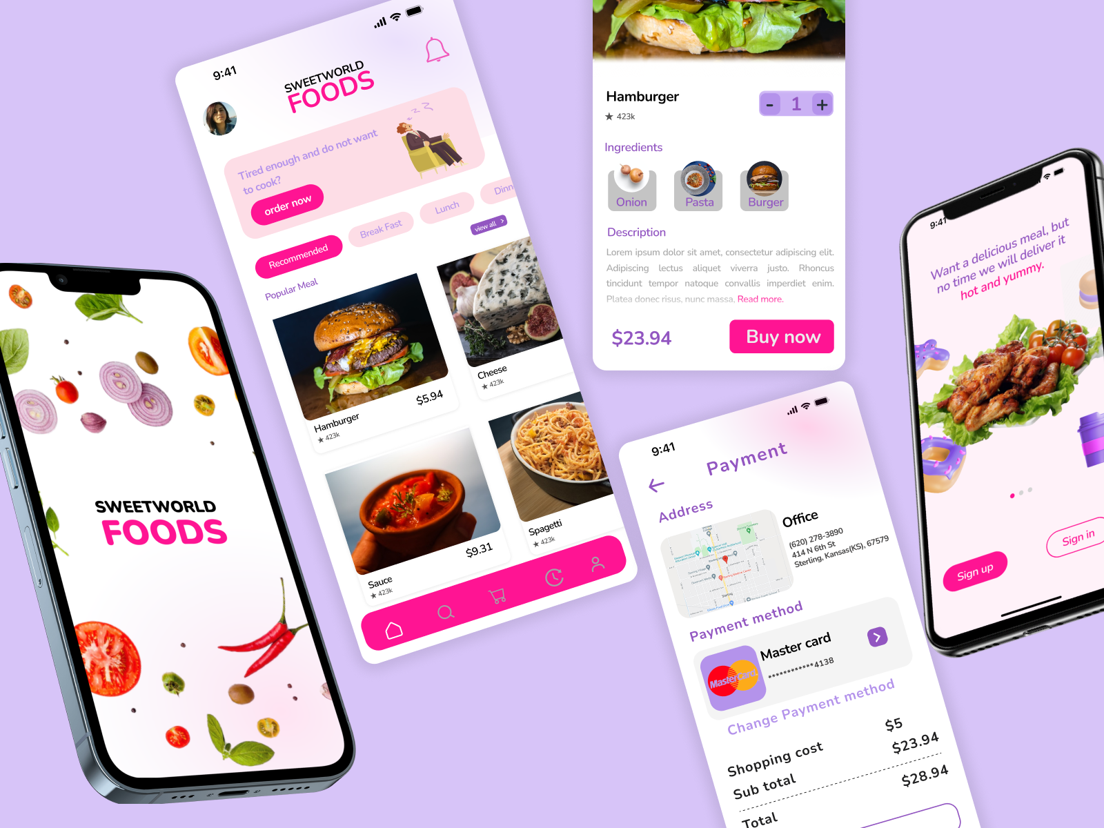 SweetWorld - Food Delivery App by Peter Okikiola Fakorede on Dribbble