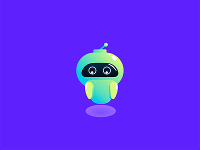 Chatbot greets animation bot character chatbot cute hello illustration interaction minimal robot smile uiux