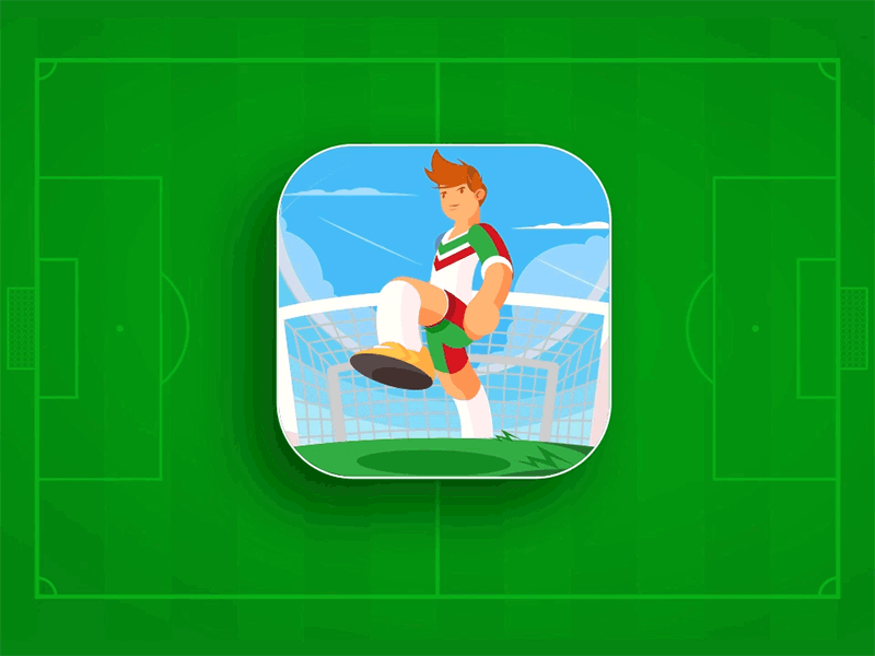 App Icon | Daily Ui 005 animation app challenge dailyui gif icon logo mobile soccer sports