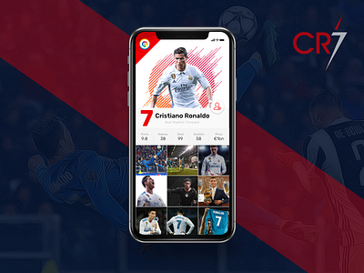 User Profile | Daily Ui 006 app challenge cr7 dailyui mobile ronaldo soccer userprofile