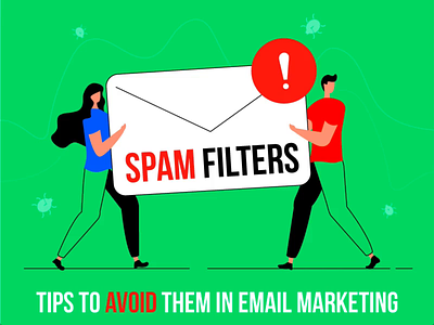 Spam Filters Infographic avoid design email marketing error filter illustration infographic interaction laptop people spam spam filters spamming subscribers tips uiux vector web