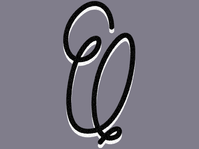 Q for... design hand drawn illustration lettering q script type typography