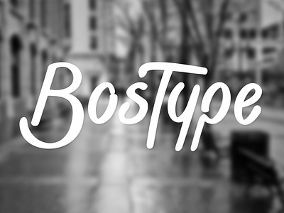 BosType Logo! b branding lettering logo type typography