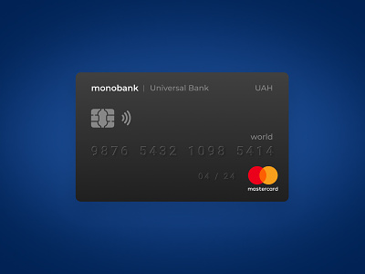 Monobank Card card design figma monobank