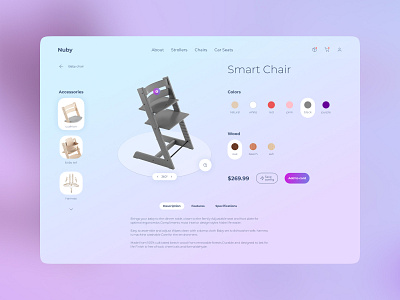 Smart Chair app chair design design figma mobile ui ux web