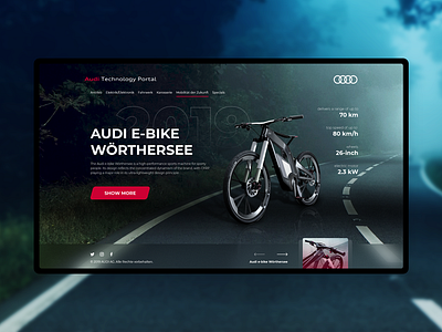 Audi E Bike audi bike design e bike ui web website