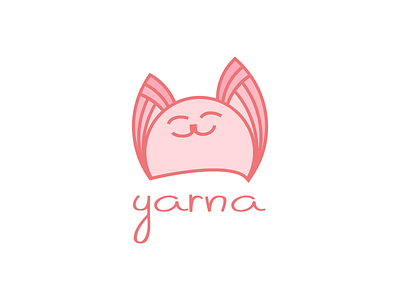 Yarna cat crochet logo yarna