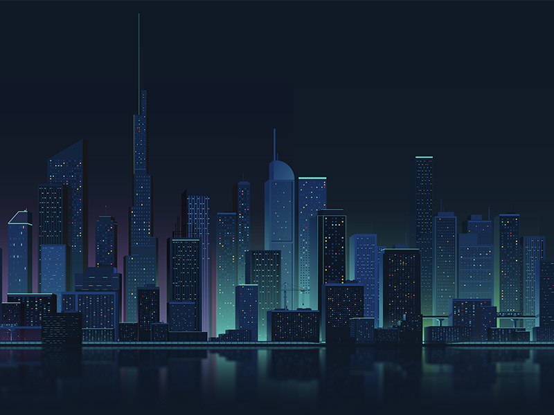 Cityscape 2 by Dan Shannon on Dribbble