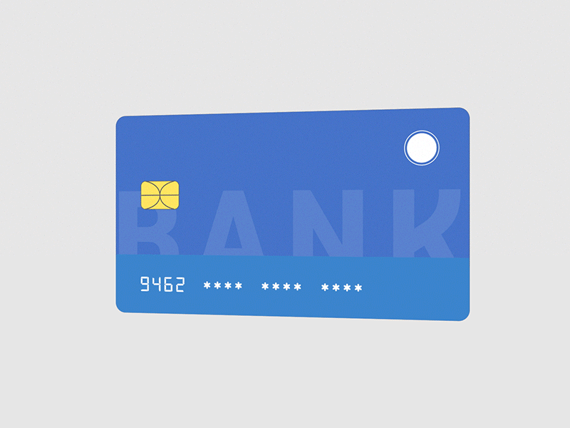 Credit Card payment 2d after effects animation clean credit card flat gif illustration motion graphics payment vector