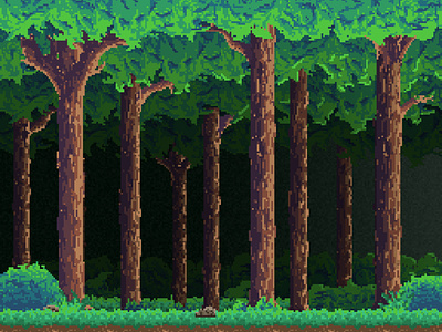 Pixel woods