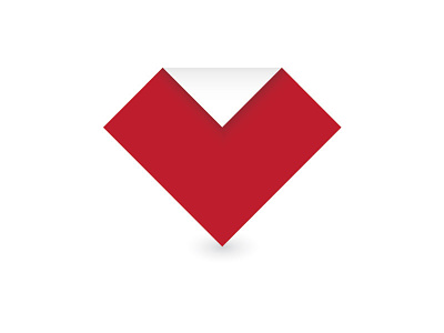 Paper Heart Logo heart logo love paper